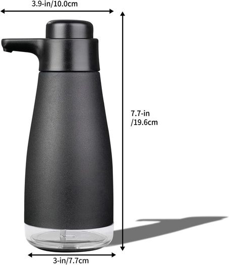 450ml Soap Dispenser Manual Pump, Stainless Steel Washing up Liquid Dispenser for Kitchen Dish