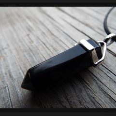Black Onyx Style Necklace - nice gift + other designs available
