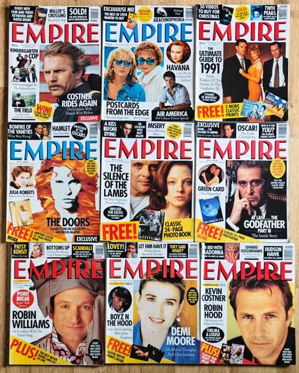Vintage Empire Magazines 1991 incl. Silence of the Lambs & Photo Books