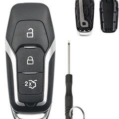 3 buttons For Ford Key Fob Cover For 2015 Ford Mondeo Key Fob Cover Case casing Replacement For Ford Edge Galaxy S Max Mustang Car Key Fob Case