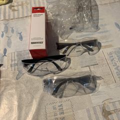 3 pairs of Safety glasses, NEW