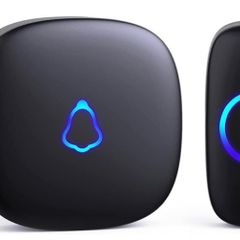 Wireless Doorbell, Plug in Waterproof Battery Operated Cordless Doorbell Operating at 1,000 Feet Long Range with 52 Chimes 5 Volume Levels LED Light Easy Install for Home, School, Office MULTIPLE COLOURS AVAILABLE (FREE POSTAGE)