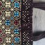 Authentic Vintage 1970s/1980s Beaded Corduroy Handbag / Bag Image 3