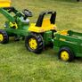 Rolly Toys John Deere loader tractor trailer Image 3