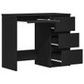 Desk Black 90x45x76 cm Engineered Wood Image 5