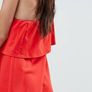 Red Frill Dress Image 4