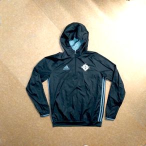 FREE POST Northern Ireland (M) Track Jacket Wind Breaker adidas Tracksuit Top Soccer Football  Irish  Norn Iron Medium
