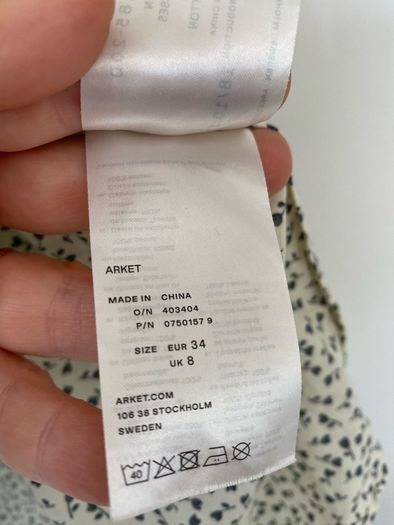 Arket oversized mini dress