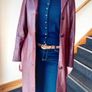 Vintage real leather trench coat from the late 90s - Size S/8 Image 7