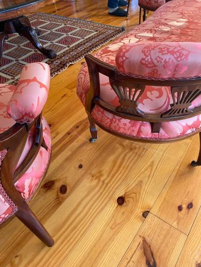 Edwardian sofa + chairs