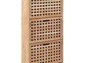 Shoe Storage Cabinet 55x20x104 cm Solid Walnut Wood