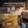 Electric Space Heater, Portable Room Heater Energy Efficient 1500W PTC Fast Heating, Ceramic Fan Heaters with Thermostat, Timer & 3 Modes, Overheat & Tip Over Protection for Office Bedroom Image 4