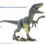 Jurassic World Large Dinosaur Toy, Super Colossal Velociraptor Blue Action Figure 3.5 Feet Long with Eating Feature Image 4