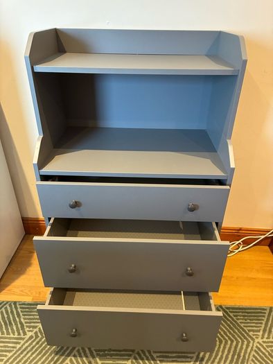 IKEA HAUGA grey drawers
