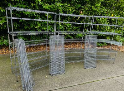 Stainless Steel Racking Heavy Duty - Top Quality - Extra Shelves - Retail Display