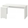 White corner pull out desk Image 4