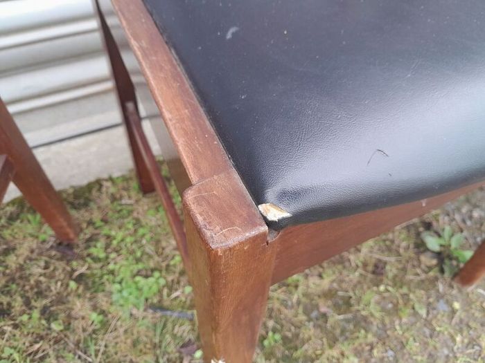 Set of 4 Mid Century Teak Dining Chairs
