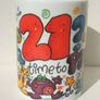 21st PARTY (Global Designs - Hirstwood) - a colourful porcelain mug (excellent unused condition) Image 2
