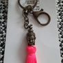 bright pink buddha keychain Image 2