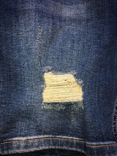 Shorts jeans 11 degrees skinny fit denim blue size W 34 brand new