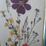 Vintage wildflower print in brass frame Image 2