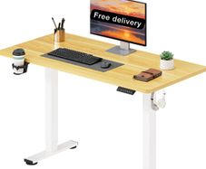 ONE PIECE Height Adjustable Standing Desk With Memory Smart Panel