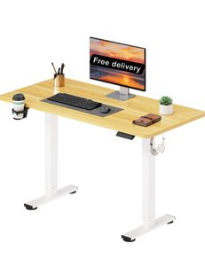 ONE PIECE Height Adjustable Standing Desk With Memory Smart Panel