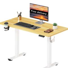 ONE PIECE Height Adjustable Standing Desk With Memory Smart Panel