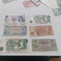 old uk and northen banknotes