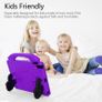 For iPad 10.2 8th Gen 2020 Case Kids Friendly Shockproof Tablet Smart Cover EVA Purple - FHT05IPTK3 Image 2