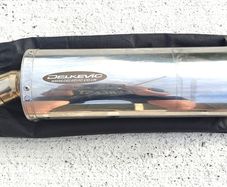 Delkevic OVAL 350mm Stainless Steel Exhaust Silencer PR1828