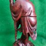 Antique Hand Carved Rosewood Oriental Figure Image 3