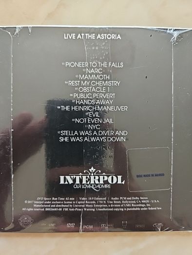 Interpol DVD - Our Love To Admire (NEW)