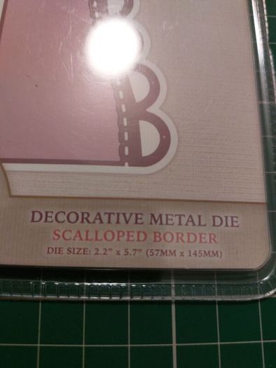 Decorative metal die