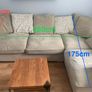 Corner sofa with footstool Image 7