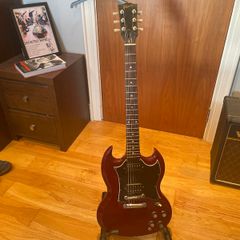 2001 cherry red gibsons sg special (humbuckers)