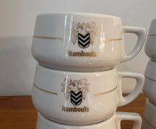 Vintage Rombouts Royal Mosa Holland COFFEE CUP,USED,x 6