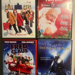 Christmas DVD Bundle 6 Movies Santa Clause 1 2 3 Polar Express Fred Claus