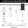 Festoon Lights Outdoor 100FT, G40 LED String Lights Mains Powered with 50+2 Plastic Bulbs,Waterproof Connectable Outdoor String Llights for Garden,Porch, Backyard,Bistro (FREE POSTAGE) Image 6