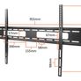 Tv Wall Mount Bracket Flat Fixed  42-100" Image 2
