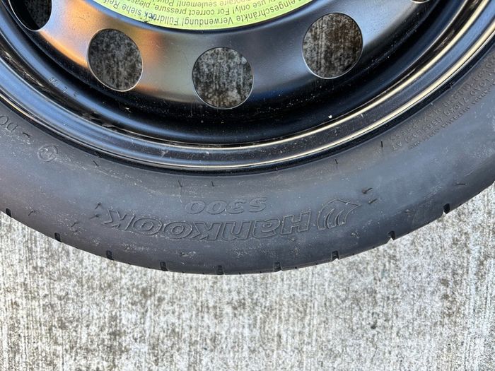 VW Golf MK7z5 spare wheel