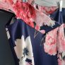 QUIZ navy floral bardot dress Sz 14UK - Rrp 55 (New) Image 3