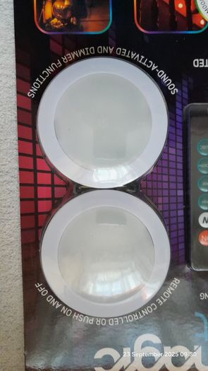 JML Mood Magic Beat Sound Responsive Remote Controlled Wireless Colour Changing LED lights - Pack Of 4