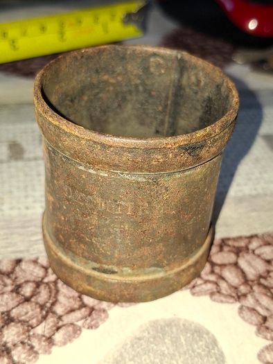 Rare 13 Piece Lot of Antique Chavagnat Tin Measuring Demi-Litre from Paris, France, dating  approximately 1800s.