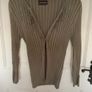 cardigan khaki principle ribbed cardigan with frill detail sizev12 Image 10