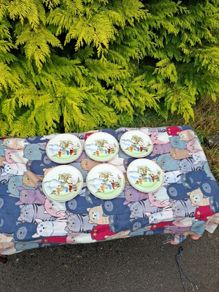 6 vintage asian sides plates postage possible