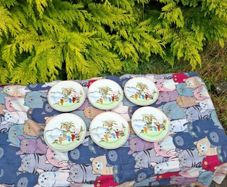 6 vintage asian sides plates postage possible