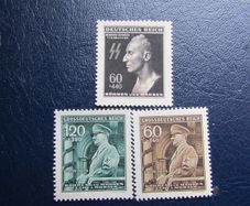 German Stamps,Heydrich,Hitler Mint.