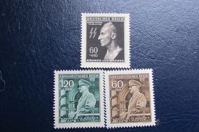 German Stamps,Heydrich,Hitler Mint.