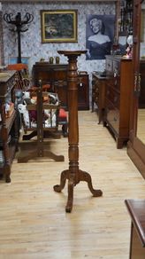 Mahogany Torchere / Plant Stand